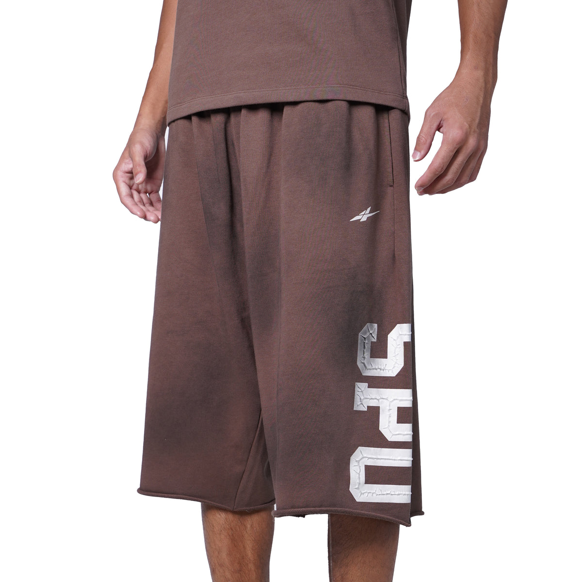 SPO Washed Vintage Cropped Wide-Leg Pants - Cactus Flower