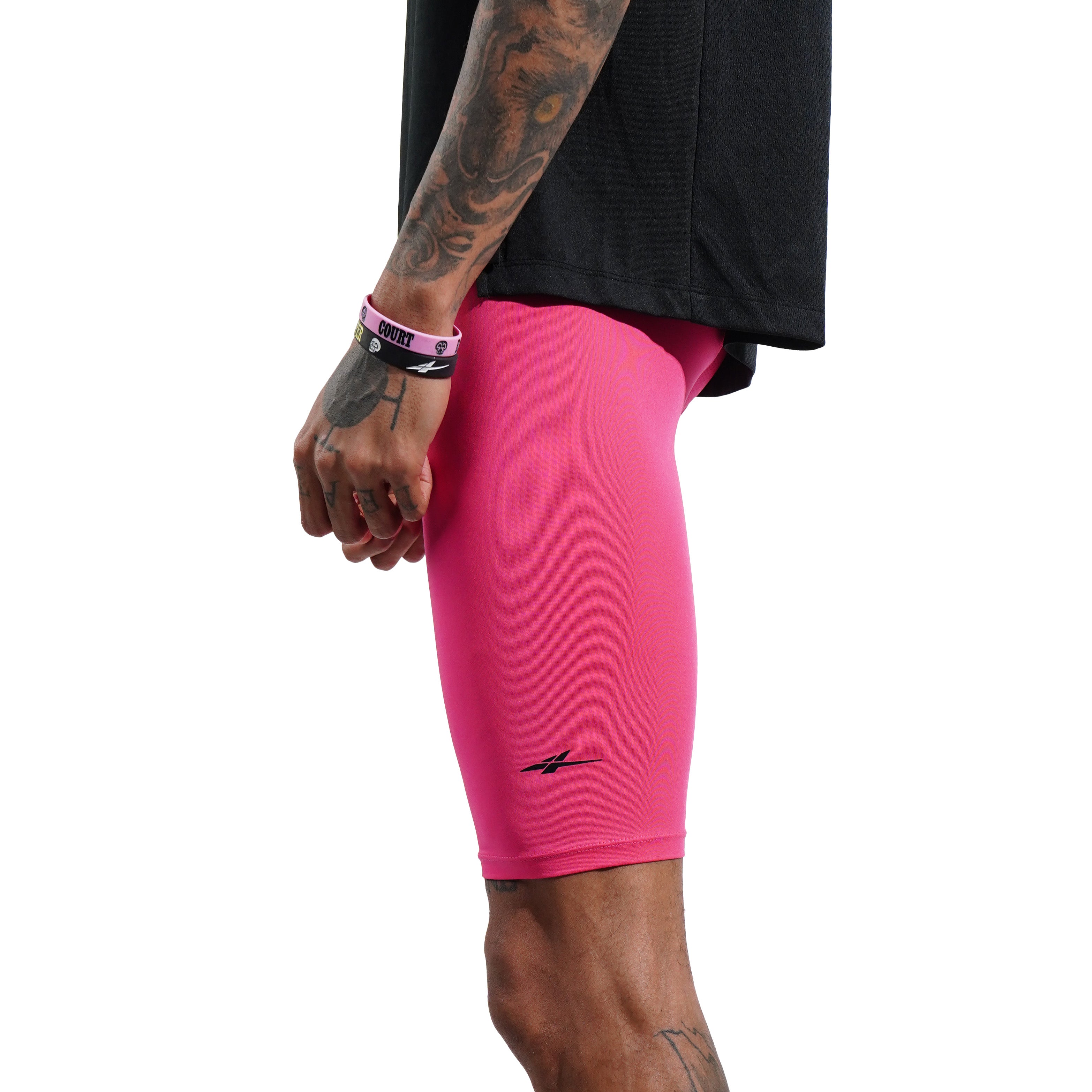 SPO PRO 1/2 Length Compression Shorts Roses Red
