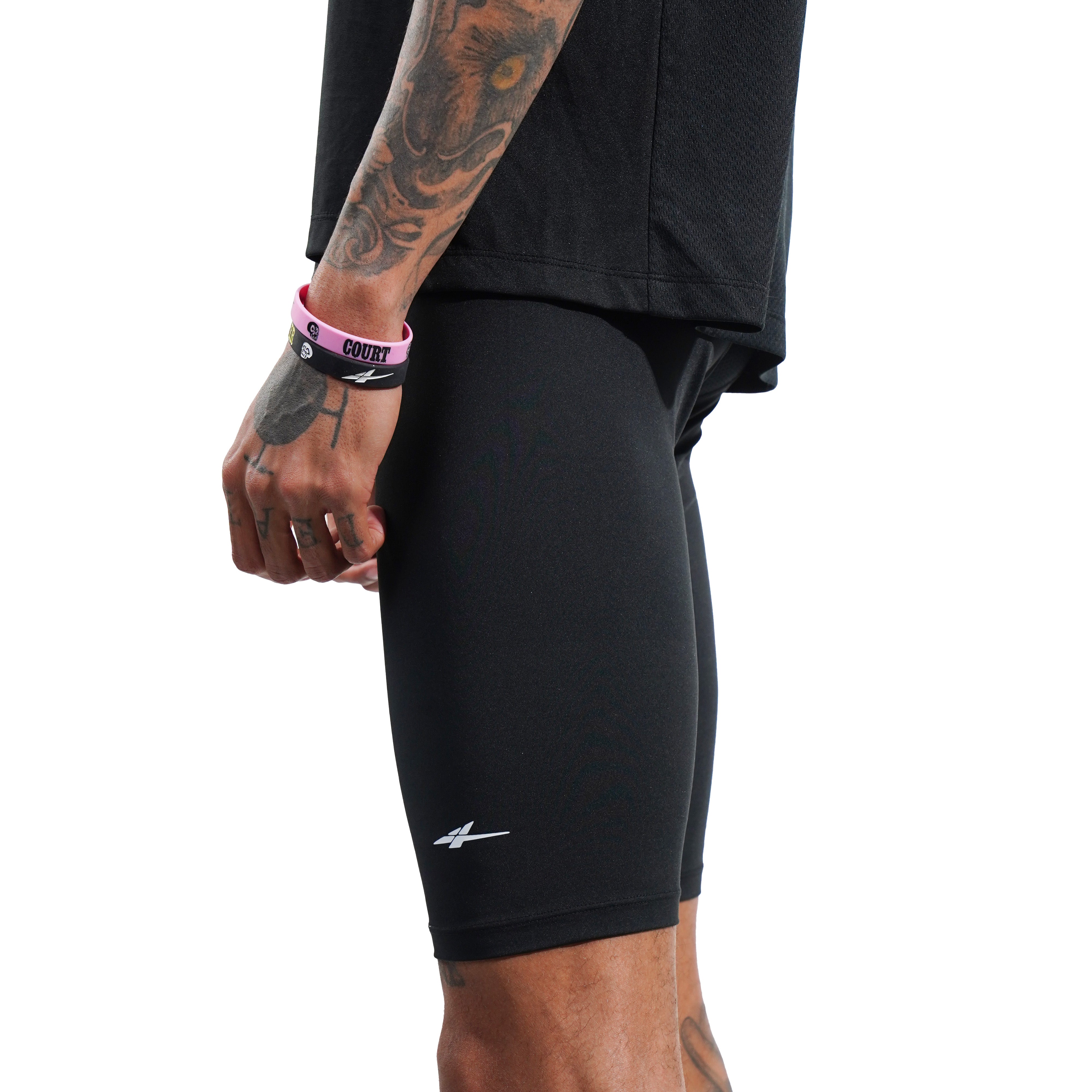 SPO PRO 1/2 Length Compression Shorts Black