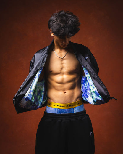 SPO XAIVIAN “X” PADDED SWEAT PANTS BLACK