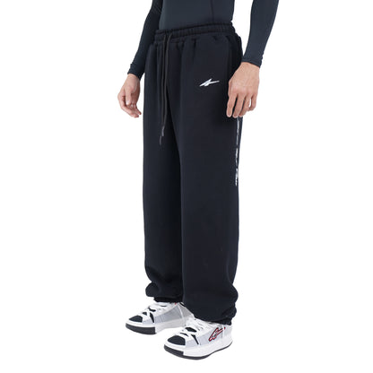 SPO XAIVIAN “X” PADDED SWEAT PANTS BLACK