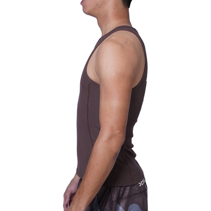 SPO Ribbed Stretch Skinny Tank Top - Cactus Flower
