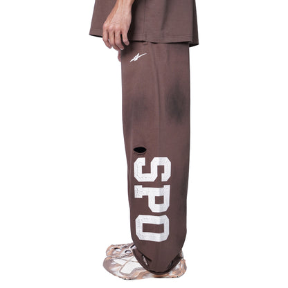 SPO Wash Vintage Wide Leg Pants - Cactus Flower