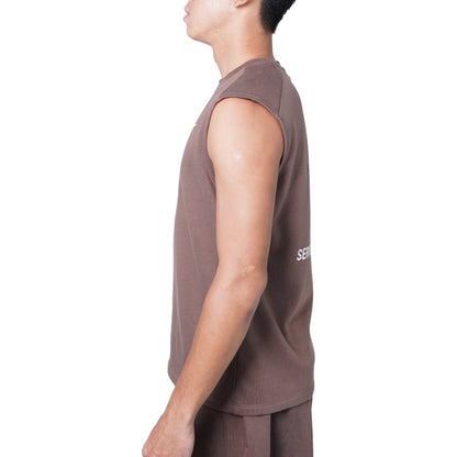 SPO Washed Vintage Sleeve Vest - Cactus Flower