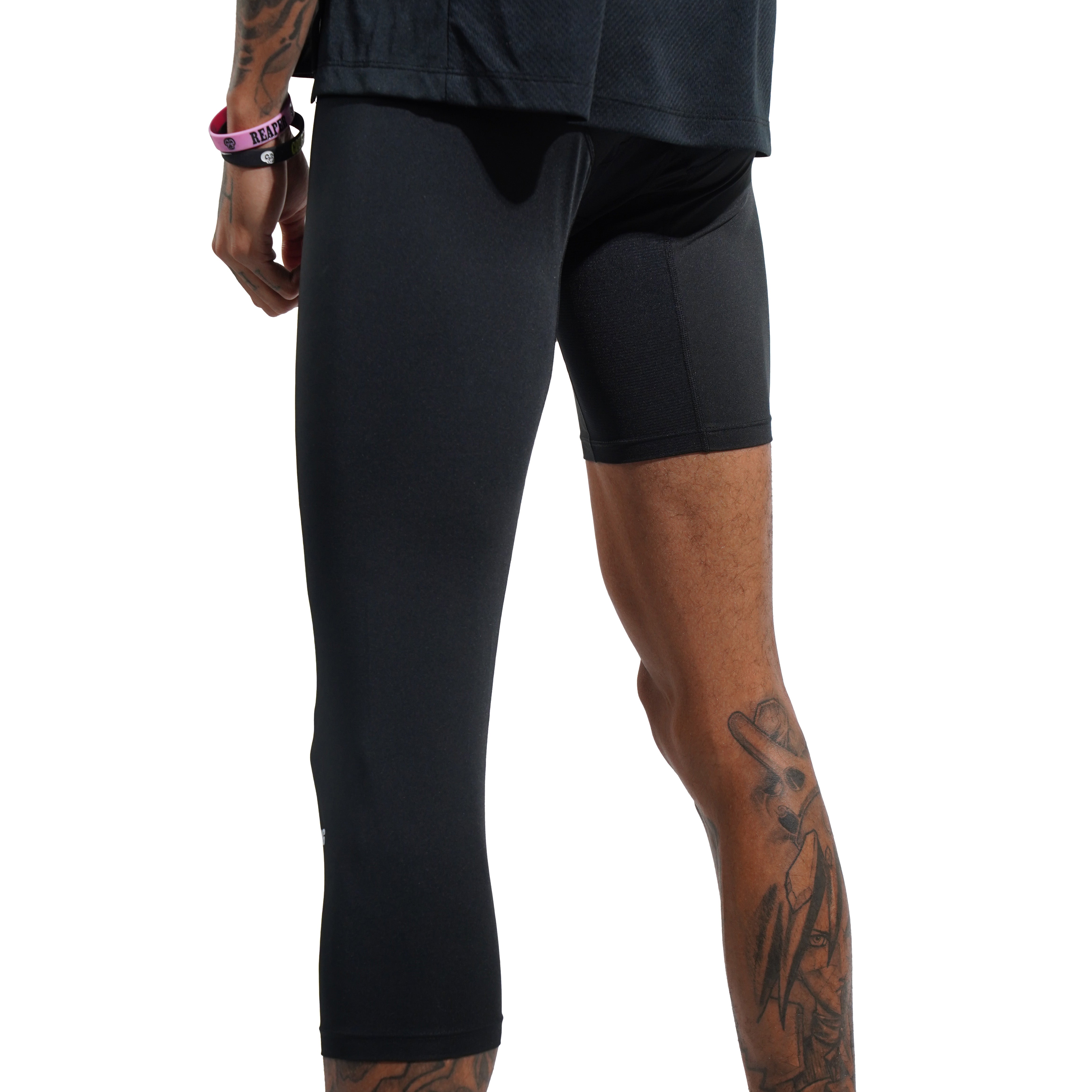 SPO PRO Single Leg Compression Black (Left)
