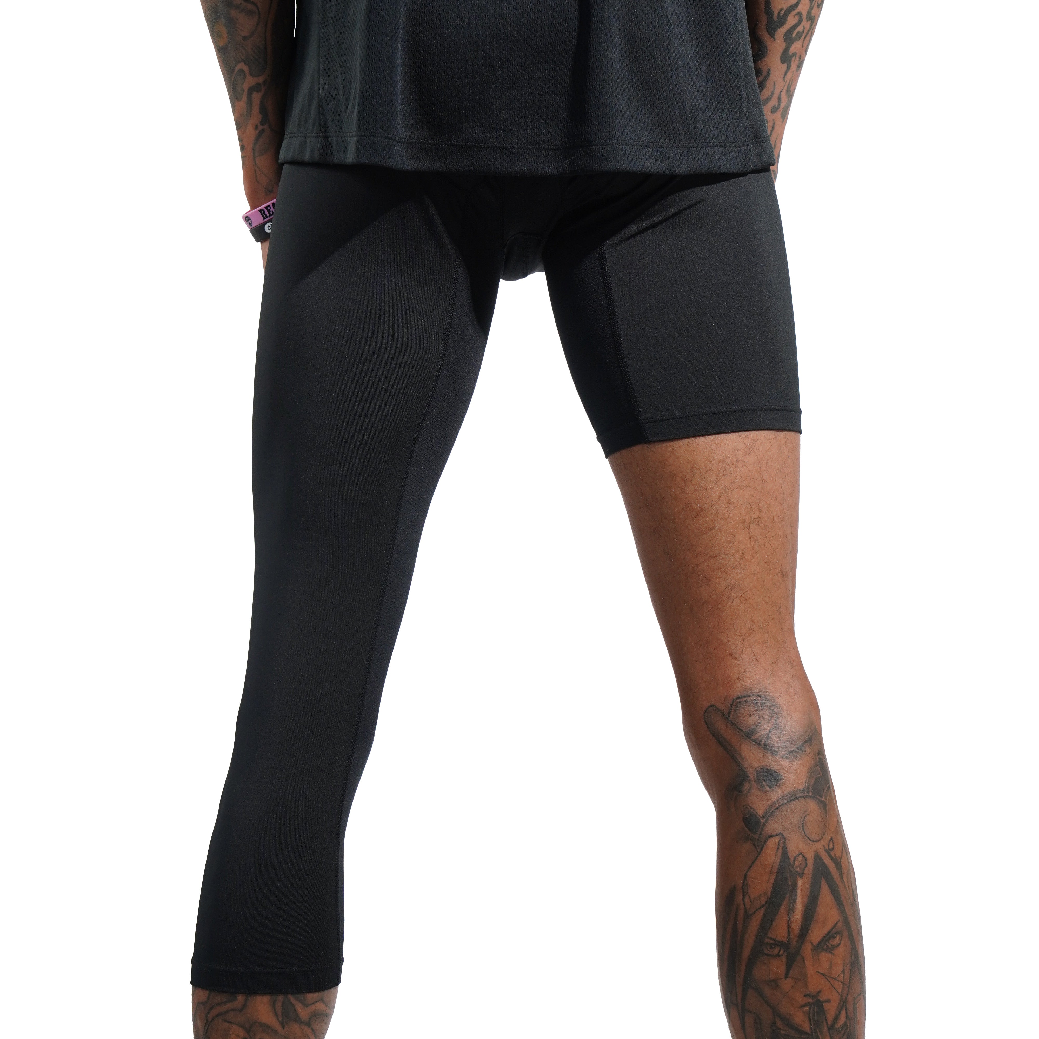 SPO PRO Single Leg Compression Black (Left)
