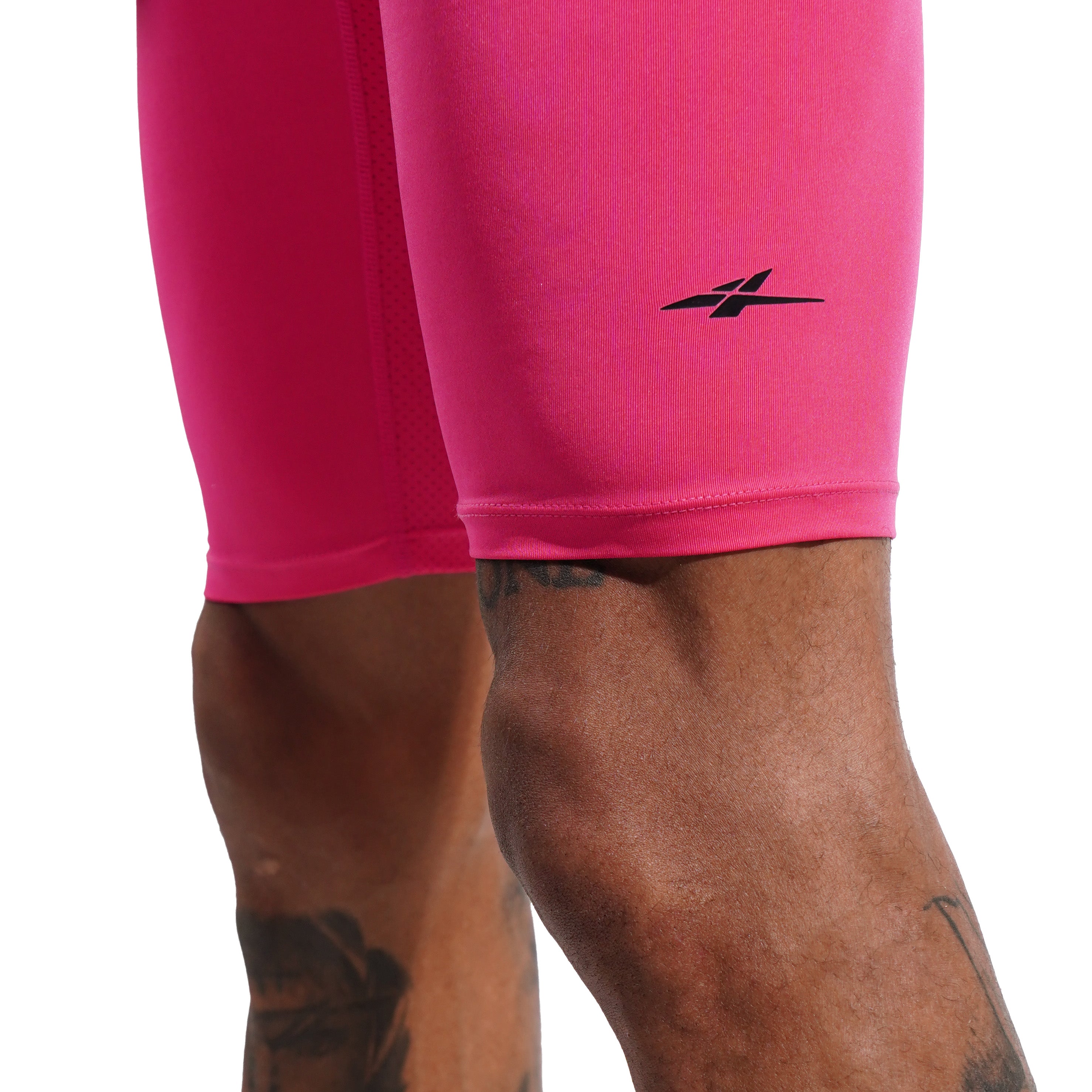 SPO PRO 1/2 Length Compression Shorts Roses Red