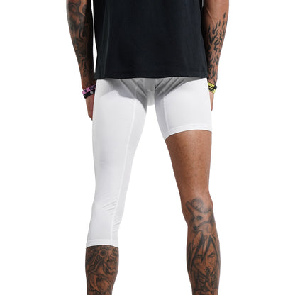 SPO PRO Single Leg Compression White (Left)