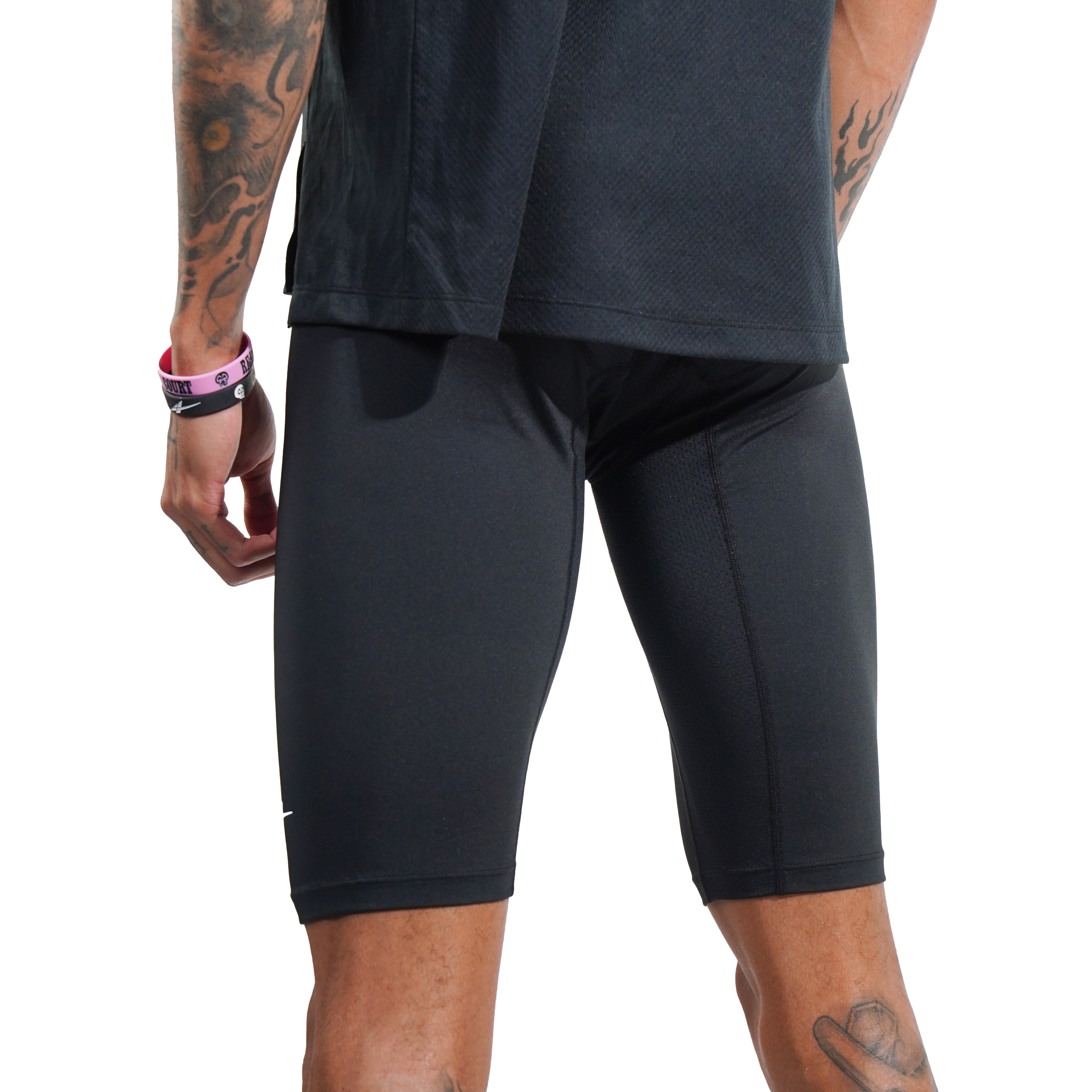 SPO PRO 1/2 Length Compression Shorts Black