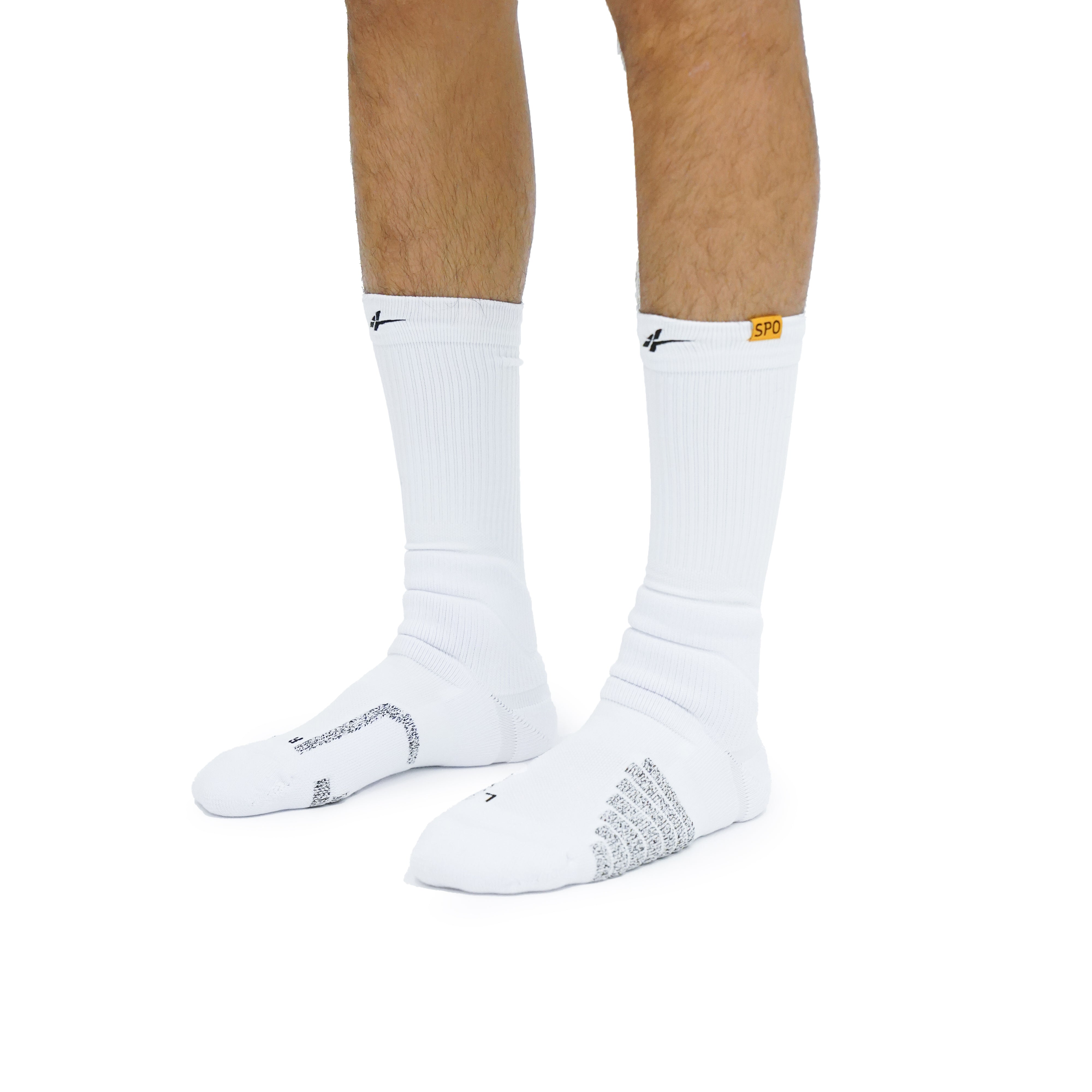 SPO PRO High Socks All White