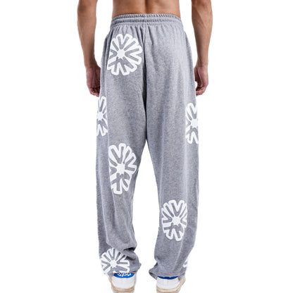 SPO XAIVIAN “X” PADDED SWEATPANTS ALL WHITE Logo