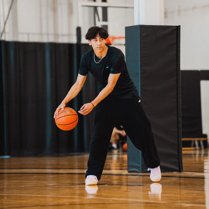 SPO XAIVIAN “X” PADDED SWEAT PANTS BLACK