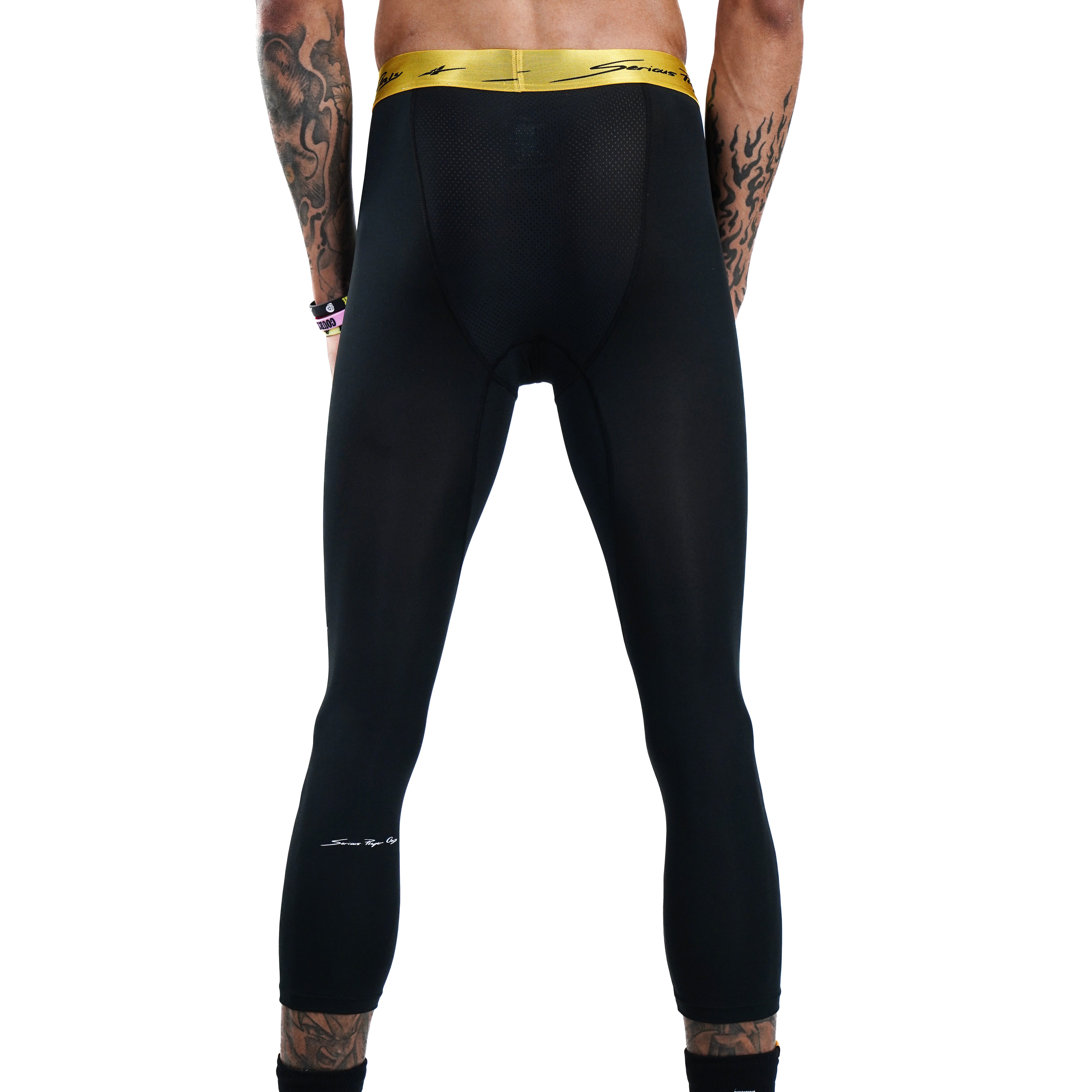 SPO PRO 3/4 Compression Leggings  COURTREAPER Black
